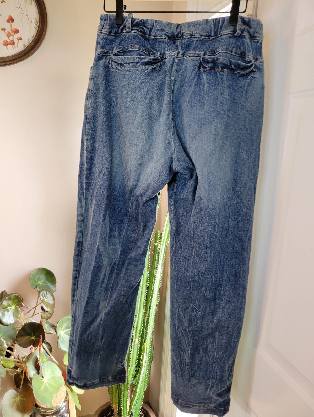 H+ Hannoh Wessel Prunella Blue Jeans Crafted‎ In Italy, Size 40 US Medium - Picture 5 of 7